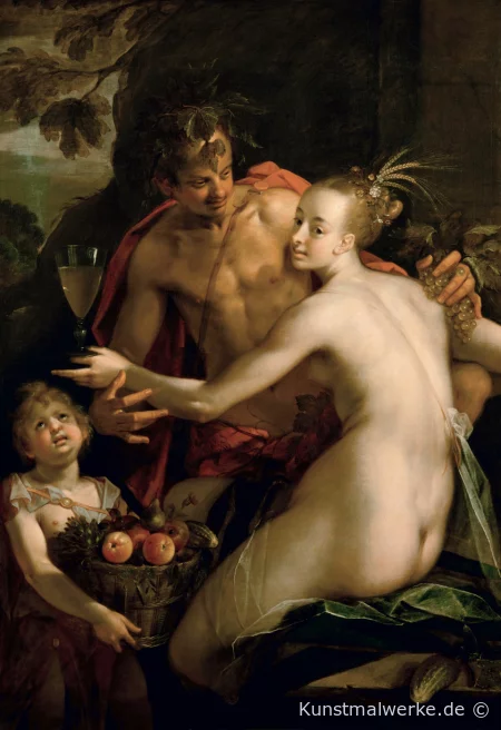 Bacchus, Ceres and Amor